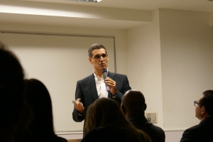 Javier Reyero, durante su presentación.